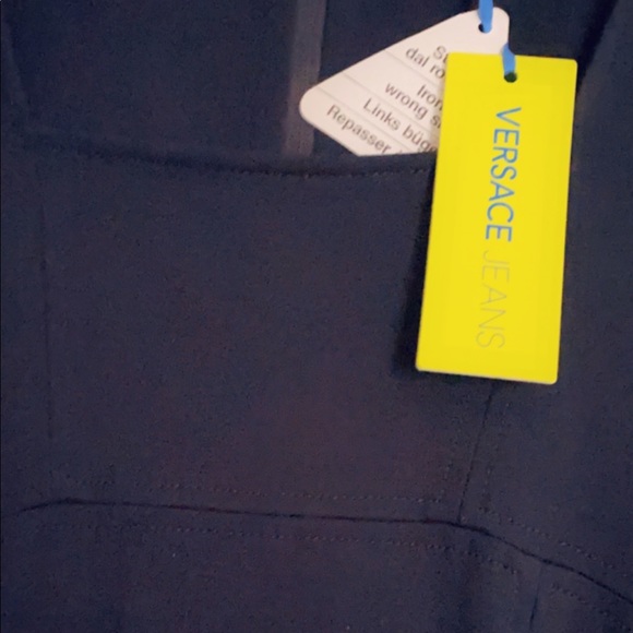 NWT Versace Jeans Black/Gold Dress Size8 - Picture 8 of 10